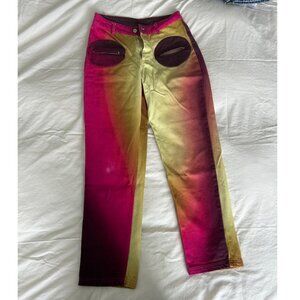 HOSBJERG High Rise Ombre Ella Rina Fade Pants Size Small